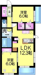 コンフォール常盤平【2階】の間取り