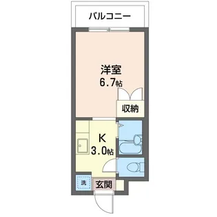 ラルジュ池上【2階】の間取り