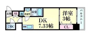THE GARNET SUITE RESIDENCE 京都駅南【7階】の間取り