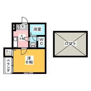メゾンブランシュ【2階】の間取り