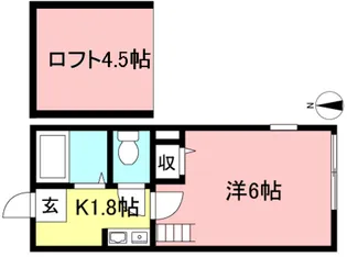 ワイドヒル登戸【2階】の間取り