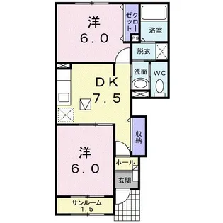 グラン・コリーヌ S【1階】の間取り