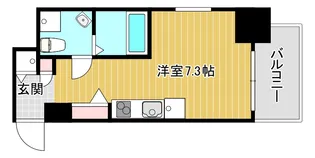 ベルエ難波西【2階】の間取り