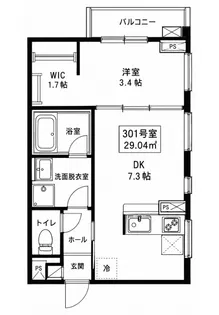 DEEP FOREST【3階】の間取り