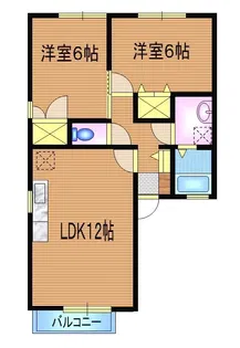 ピュア アムール B【2階】の間取り