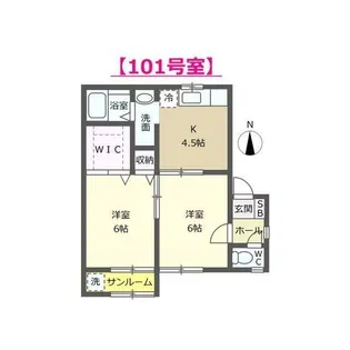 プランタンサンク【1階】の間取り