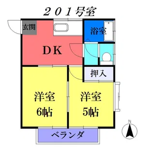 アイムズガーデンV【2階】の間取り