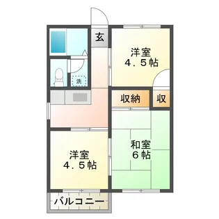 アップルハウス【2階】の間取り