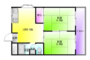 コンフォート青山【2階】の間取り
