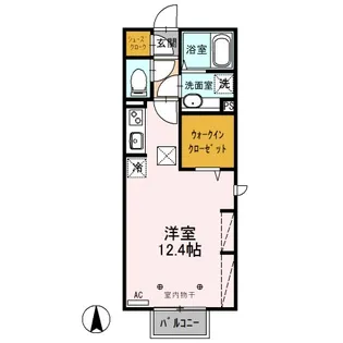 昭和町ソレイユ【1階】の間取り