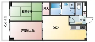 プライムK【2階】の間取り