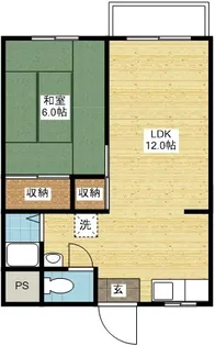中村アパート【2階】の間取り