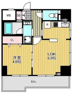 東京都品川区平塚1【マンション】の間取り