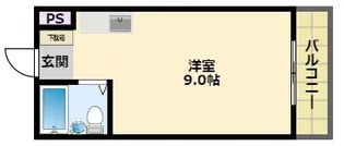 兵庫県西宮市馬場町【マンション】の間取り