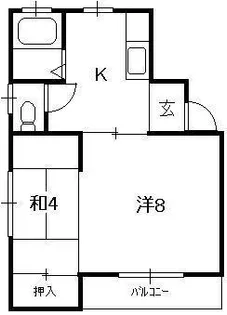 コーポさくら【2階】の間取り