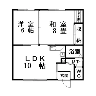 サニーハイツ(花園町)【2階】の間取り