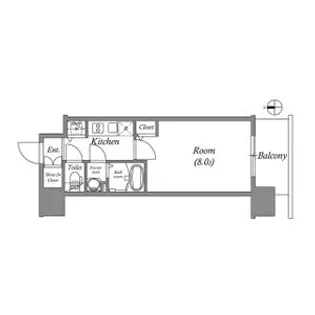 愛知県名古屋市中区新栄1【マンション】の間取り