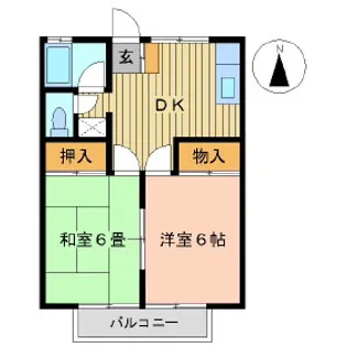 福島県郡山市富久山町久保田字池下【アパート】の間取り