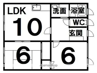 メゾン豊川【1階】の間取り