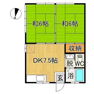 幸荘【1階】の間取り