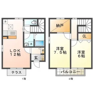 三重県四日市市南坂部町【一戸建】の間取り