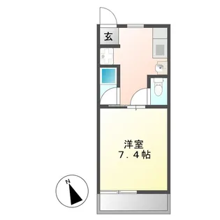 セジュール長井【2階】の間取り