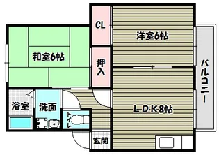 ビューテラスさやま【2階】の間取り
