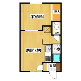 大幸ハイツ山下【2階】の間取り
