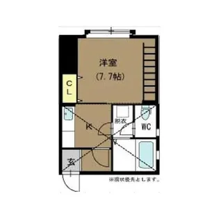 サンフレンド女池【2階】の間取り