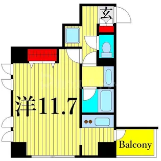 カスタリア北上野【6階】の間取り