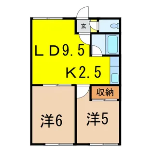 シティハイムエステート【2階】の間取り