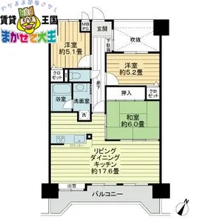 ダイアパレス長崎ステーションプラザ【12階】の間取り