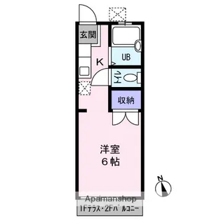 グリーンハイツ【2階】の間取り