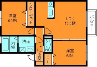 グラフォート2【2階】の間取り