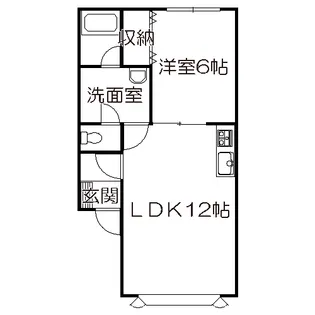 メゾン・ド・中道【1階】の間取り