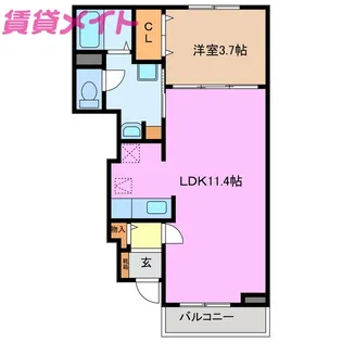 ミルキー【1階】の間取り