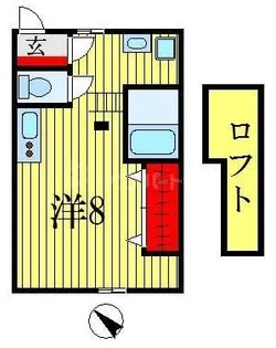 千葉県市川市鬼高2【アパート】の間取り