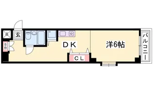 ハイライフ小河通IV【6階】の間取り