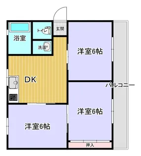 エアポートマンション【3階】の間取り
