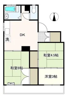 シャトー鴻ノ台【3階】の間取り