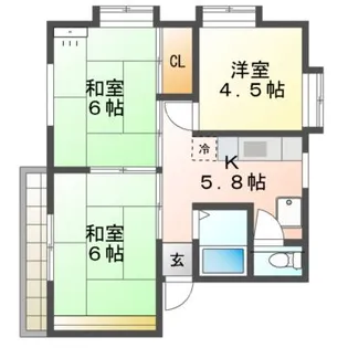 コーポフレンド【2階】の間取り