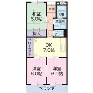 Limpia大山【3階】の間取り