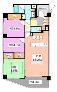 ミオカステーロ尾久【4階】の間取り