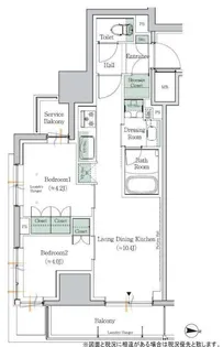 東京都中野区南台3【マンション】の間取り