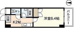 サンパレス横川【2階】の間取り