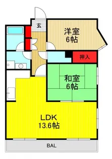 第3マサキビル【3階】の間取り