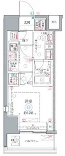 クレヴィスタ阪東橋II【3階】の間取り