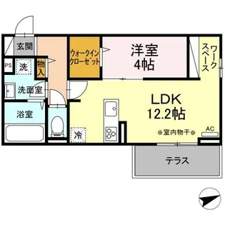 DーROOMやはた【2階】の間取り