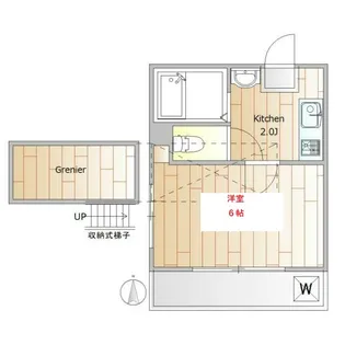 東京都品川区豊町2【アパート】の間取り