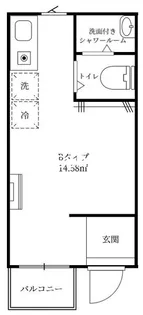 ウィナコテージ市谷薬王寺【3階】の間取り
